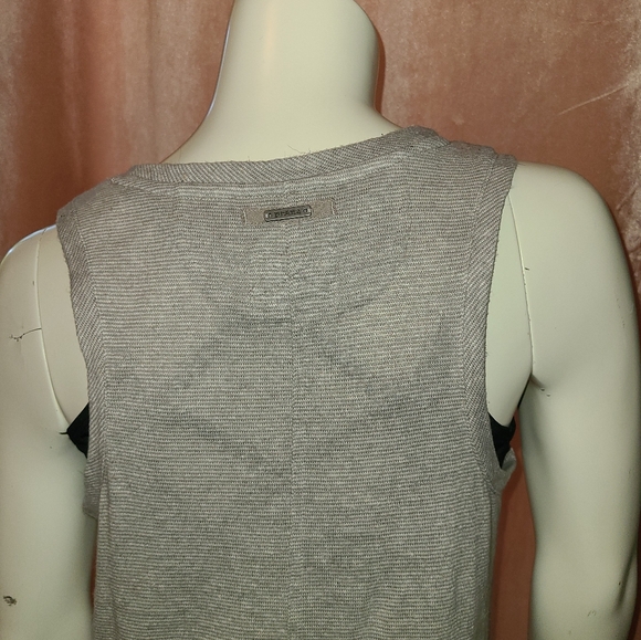 PrAna Gray Stripe Hemp Blend Tank Dress Size Small - Picture 5 of 7